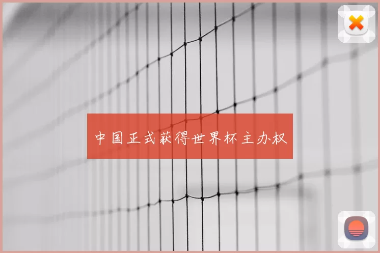 中国正式获得世界杯主办权